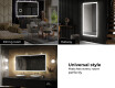 Designer Backlit LED Bathroom Mirror L01 #8