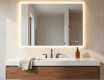 Rectangle bathroom mirror with LED lights  with Dual color, Touch Switch, Demister #9