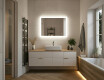 Rectangle bathroom mirror with LED lights  with Dual color, Touch Switch