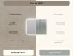 Rectangle bathroom mirror with LED lights  with Dual color, Touch Switch #6