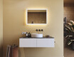 Rectangle bathroom mirror with LED lights  with Dual color, Touch Switch #8