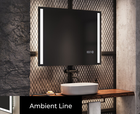 Designer Backlit LED Bathroom Mirror L02 #4