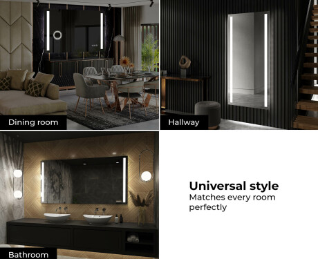 Designer Backlit LED Bathroom Mirror L02 #10