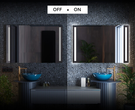 Designer Backlit LED Bathroom Mirror L02 #3