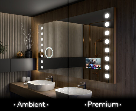Designer Backlit LED Bathroom Mirror L06