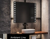 Designer Backlit LED Bathroom Mirror L06 #4