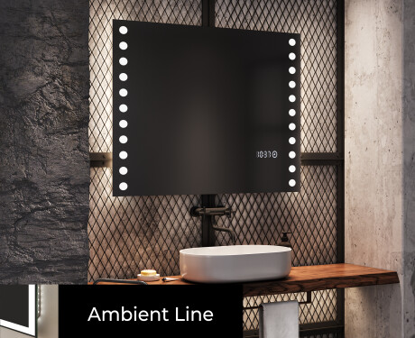 Designer Backlit LED Bathroom Mirror L06 #4