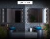 Designer Backlit LED Bathroom Mirror L06 #3