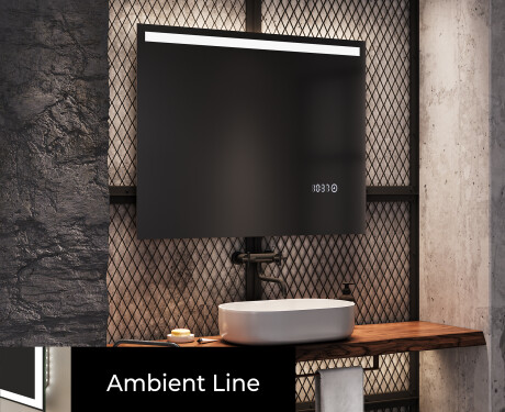 Designer Backlit LED Bathroom Mirror L12 #4