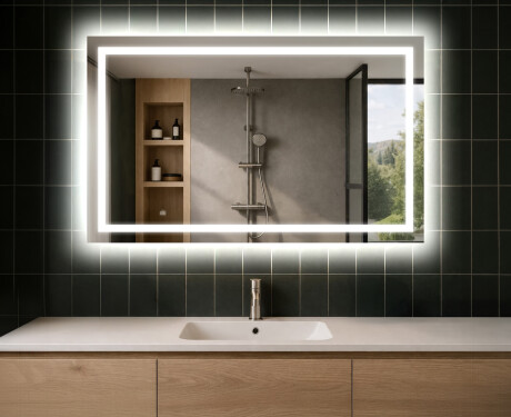 Designer Backlit LED Bathroom Mirror L15
