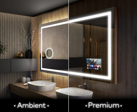Designer Backlit LED Bathroom Mirror L15 #1