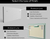 Designer Backlit LED Bathroom Mirror L15 #2