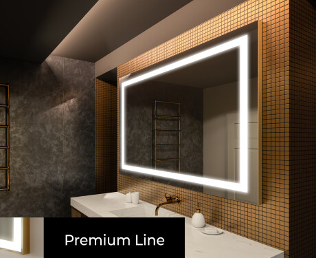 Designer Backlit LED Bathroom Mirror L15 #3