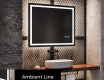 Designer Backlit LED Bathroom Mirror L15 #4