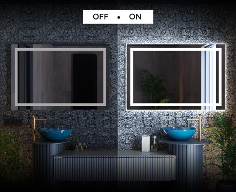 Designer Backlit LED Bathroom Mirror L15 #3