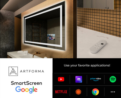 Designer Backlit LED Bathroom Mirror L15 #4