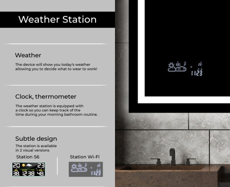 Designer Backlit LED Bathroom Mirror L15 #5