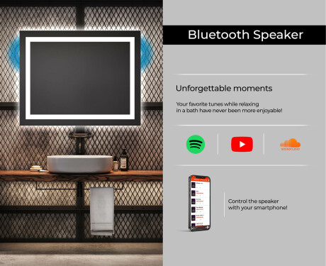 Designer Backlit LED Bathroom Mirror L15 #6