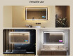 Designer Backlit LED Bathroom Mirror L15 120x80cm - SmartScreen, DualColor #2