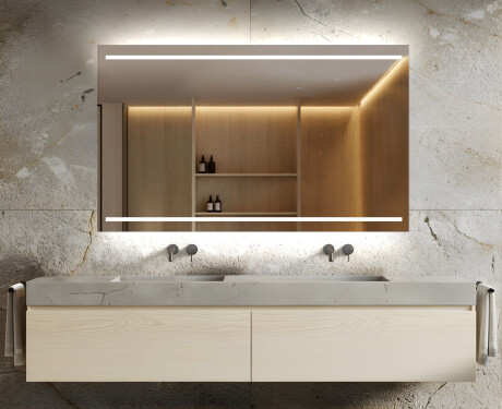 Designer Backlit LED Bathroom Mirror L23