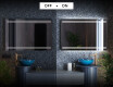 Designer Backlit LED Bathroom Mirror L23 #3