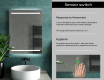 Designer Backlit LED Bathroom Mirror L23 #7