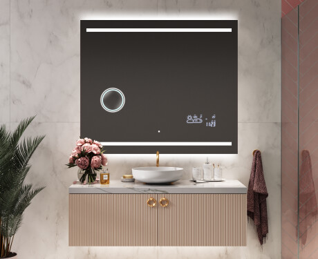 Designer Backlit LED Bathroom Mirror L23 #9