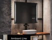 Designer Backlit LED Bathroom Mirror L27 #4