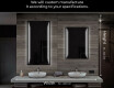 Designer Backlit LED Bathroom Mirror L27 #7