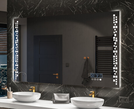 Designer Backlit LED Bathroom Mirror L38 #10