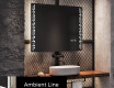 Designer Backlit LED Bathroom Mirror L38 #4