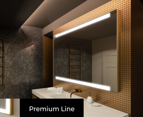 Designer Backlit LED Bathroom Mirror L47 #3