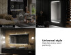 Designer Backlit LED Bathroom Mirror L47 #9