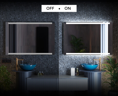 Designer Backlit LED Bathroom Mirror L47 #3