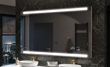 Designer Backlit LED Bathroom Mirror L47