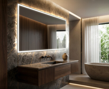 Designer Backlit LED Bathroom Mirror L49