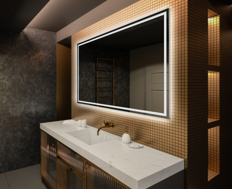 Designer Backlit LED Bathroom Mirror L49