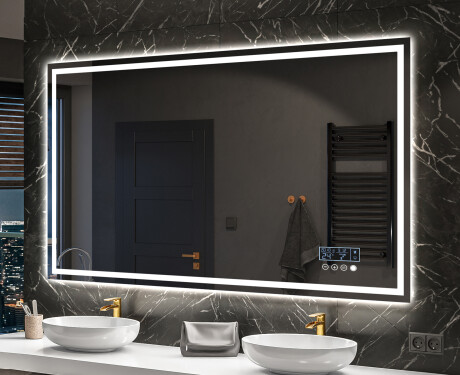 Designer Backlit LED Bathroom Mirror L49 #10