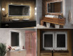 Designer Backlit LED Bathroom Mirror L49 #11