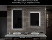 Designer Backlit LED Bathroom Mirror L49 #7