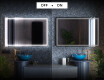 Designer Backlit LED Bathroom Mirror L49 #3