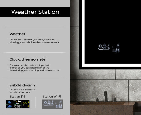 Designer Backlit LED Bathroom Mirror L49 #5