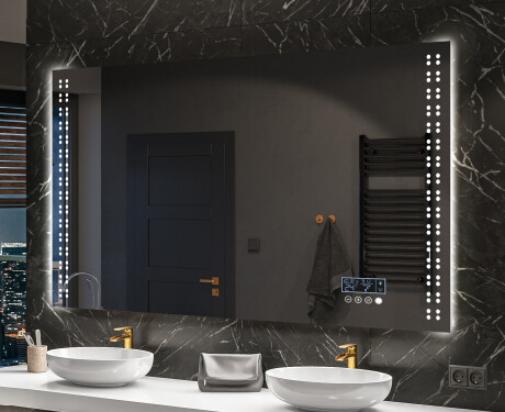 Designer Backlit LED Bathroom Mirror L55 #10