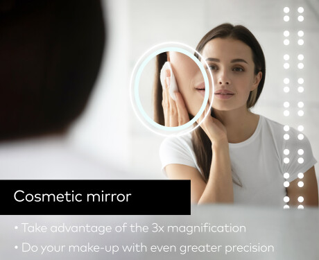 Designer Backlit LED Bathroom Mirror L55 #8