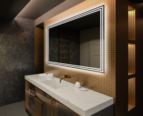 Designer Backlit LED Bathroom Mirror L57