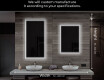 Designer Backlit LED Bathroom Mirror L57 #6