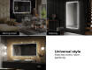 Designer Backlit LED Bathroom Mirror L57 #8