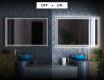 Designer Backlit LED Bathroom Mirror L57 #3