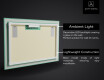 Designer Backlit LED Bathroom Mirror L58 #2