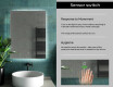 Designer Backlit LED Bathroom Mirror L58 #6